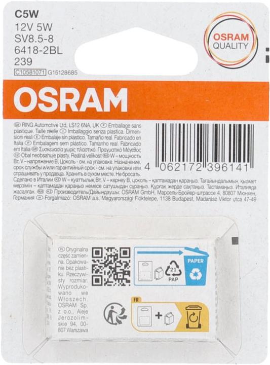 Image du produit Osram Standard C5W (C5W)