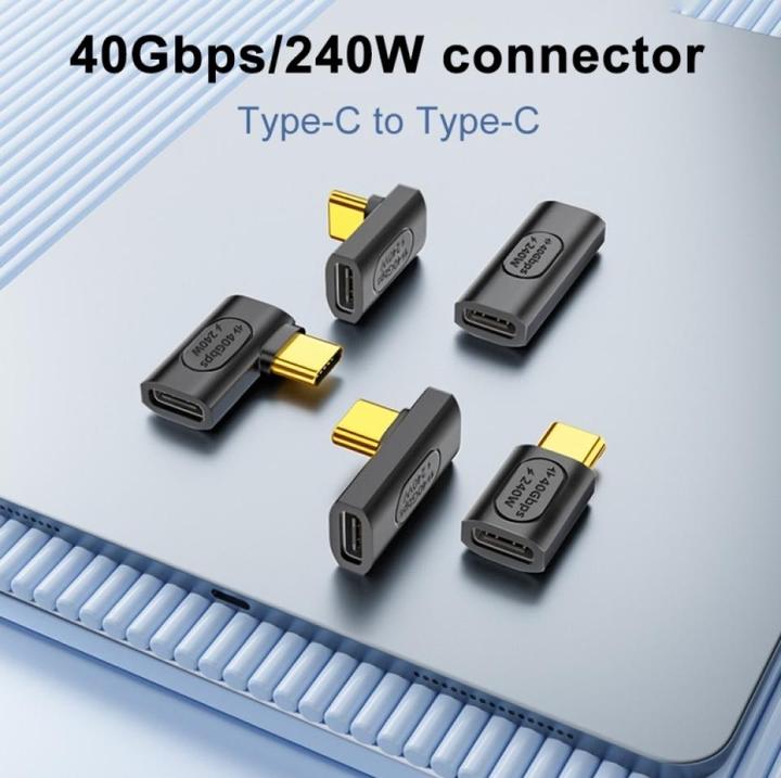 Actual product image PowerGuard USB-C to USB-C Adapter (male/female) USB4 40 Gbit/s 240W (USB 4.0)