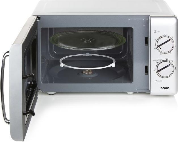 Produktbild Domo Mikrowelle DO3020 20Liter silber mit Auftaufunktion, 700Watt und Timer (20 l)