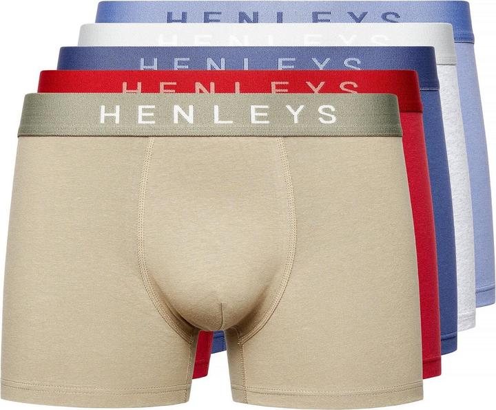 Henleys Motley Boxershorts (5erPack)