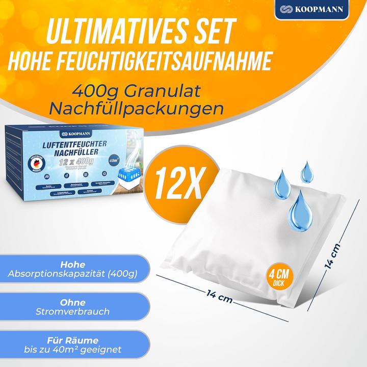 Produktbild Koopmann Luftentfeuchter Granulat Nachfüllpack (40 m²)