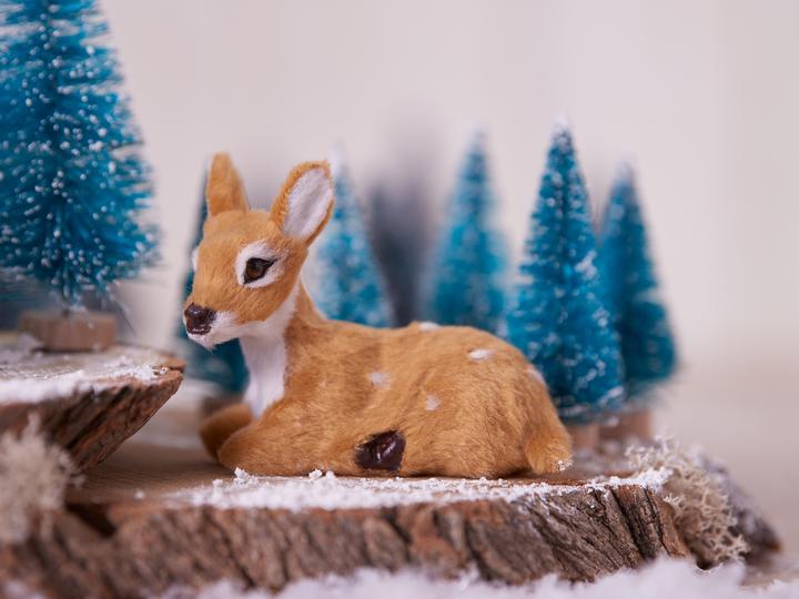Actual product image VBS Deer "Konin", approx. 6.3-10 cm, set of 3 (6 cm)