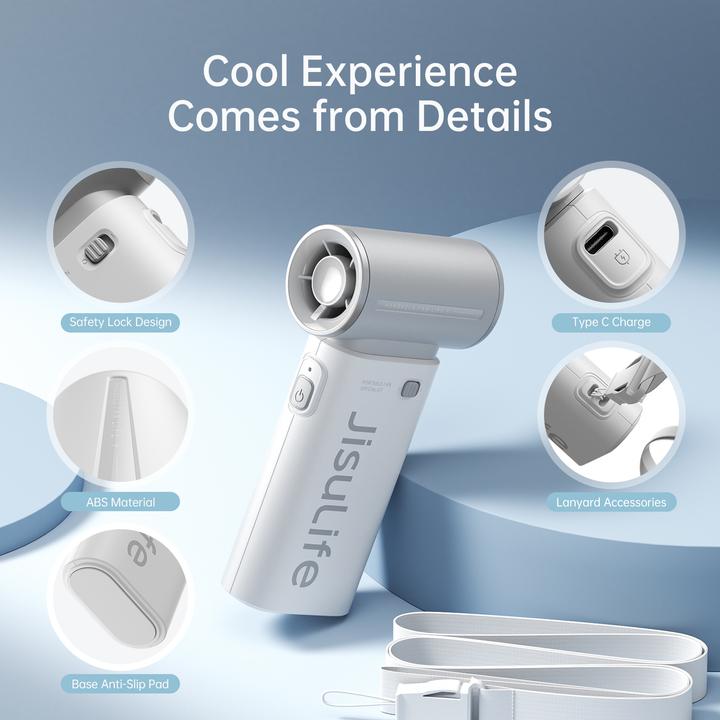 Produktbild Jisulife Handheld Fan Life9 (3600mAh) white