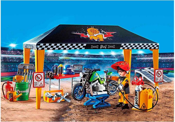 Immagine prodotto Playmobil Tenda laboratorio per spettacoli acrobatici (70552, Playmobil Stunt Show)