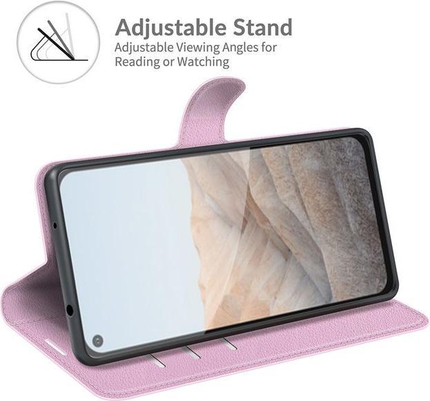 Actual product image MU Classic Litchi Leather Bookcover Series (Google Pixel 5a)