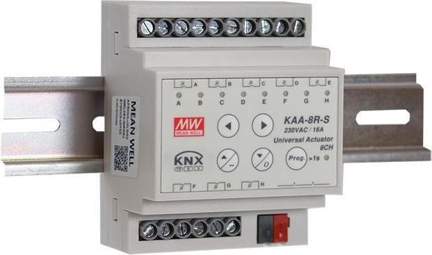 Immagine prodotto MeanWell Attuatore universale a 8 canali KNX 16A con terminale a vite