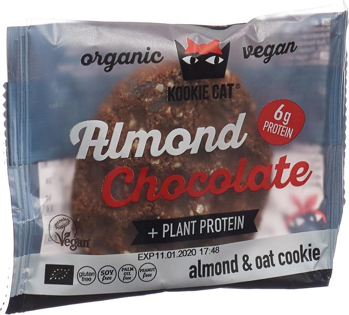 Actual product image Kookie Cat Almond Chocolate Cookie (1 pcs., 50 g)