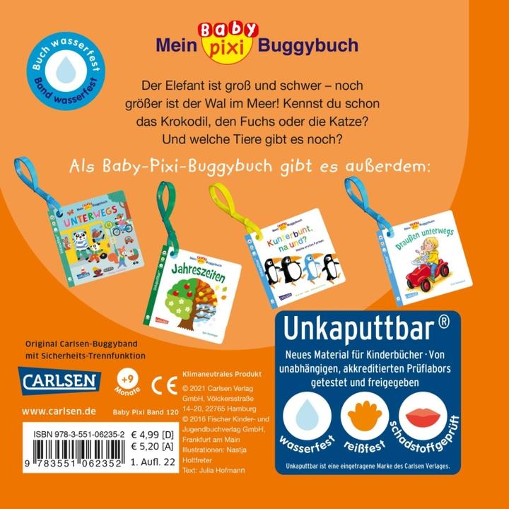 Produktbild Mein Baby-Pixi-Buggybuch: Mein erstes Tierbuch (Deutsch)