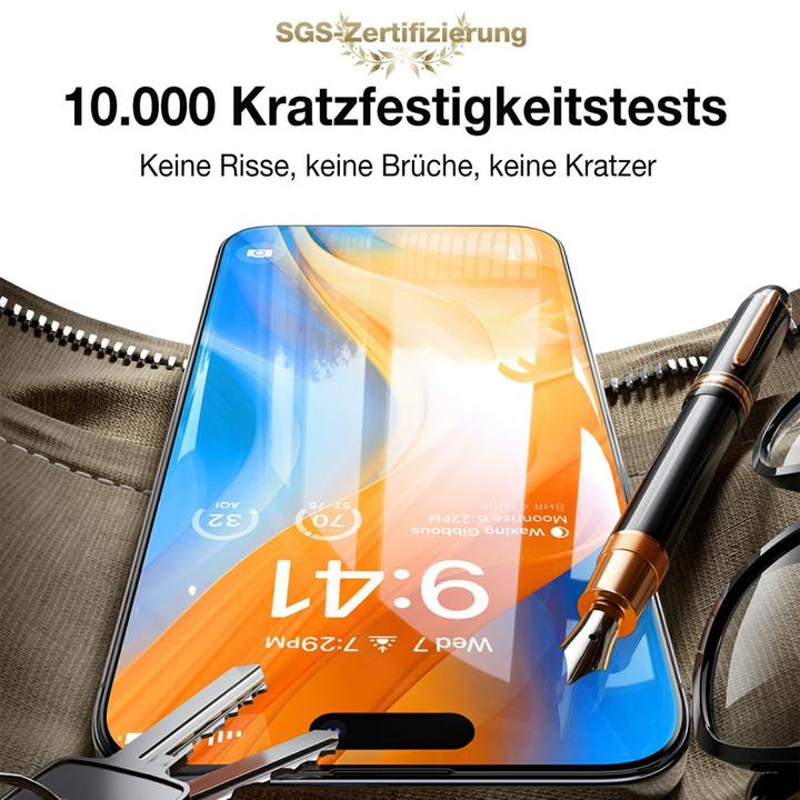 Produktbild Torras Diamond Panzerglas (1 Stück, Apple iPhone 14 Pro, Apple iPhone 15)