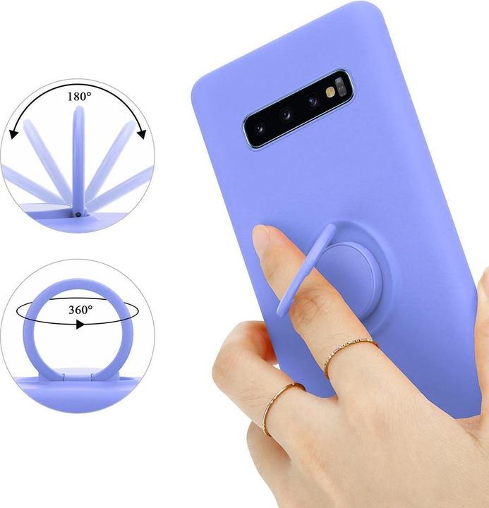 Image du produit Cadorabo TPU Liquid Ring Silicone Case Cover (Samsung Galaxy S10+)