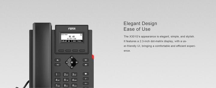 Actual product image Fanvil IP Phone X301G black