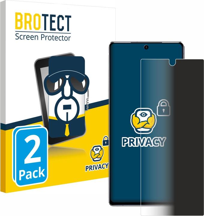Produktbild BROTECT Sichtschutzfolie Anti-Spy Privacy Folie Blaulicht-Schutz (2 Stück, Samsung Galaxy Note 20 5G)