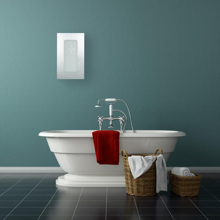 Actual product image Relaxdays Medicine Cabinet, 2 Compartments (32 x 12 x 54 cm)