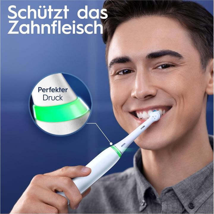 Actual product image Oral-B iO Series 6, White Luxe Edition Elektrische Zahnbürste (Oscillating toothbrush)