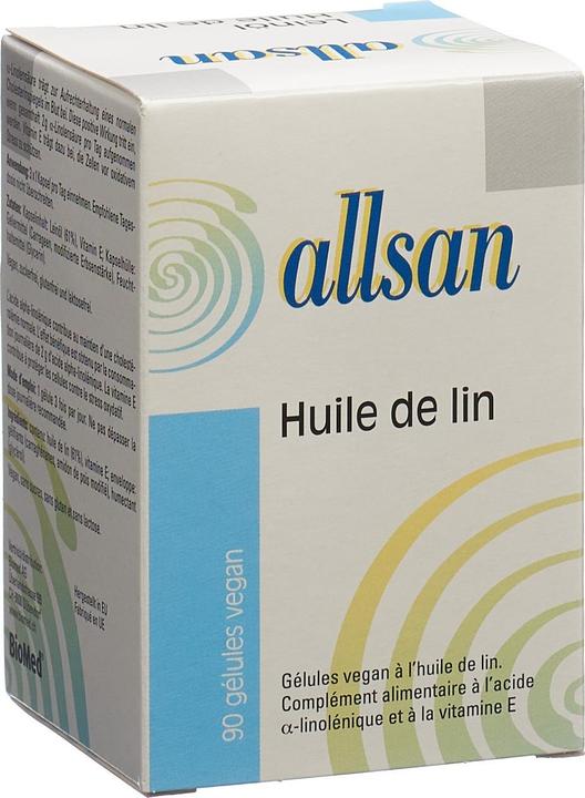 Actual product image Allsan Linseed oil (1 Piece, Capsules, 140 g)