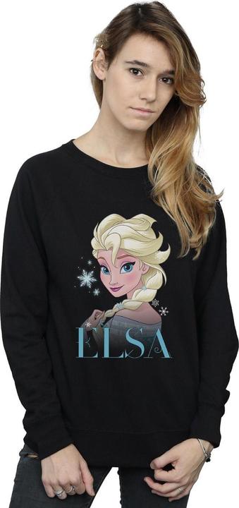 Immagine prodotto Disney Frozen Elsa Snowflake Portrait Felpa Donna (L)