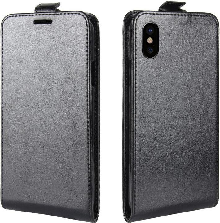 Produktbild Cover-Discount Leder Flip Case mit Fotofach vertikal (Apple iPhone X, Apple iPhone XS)