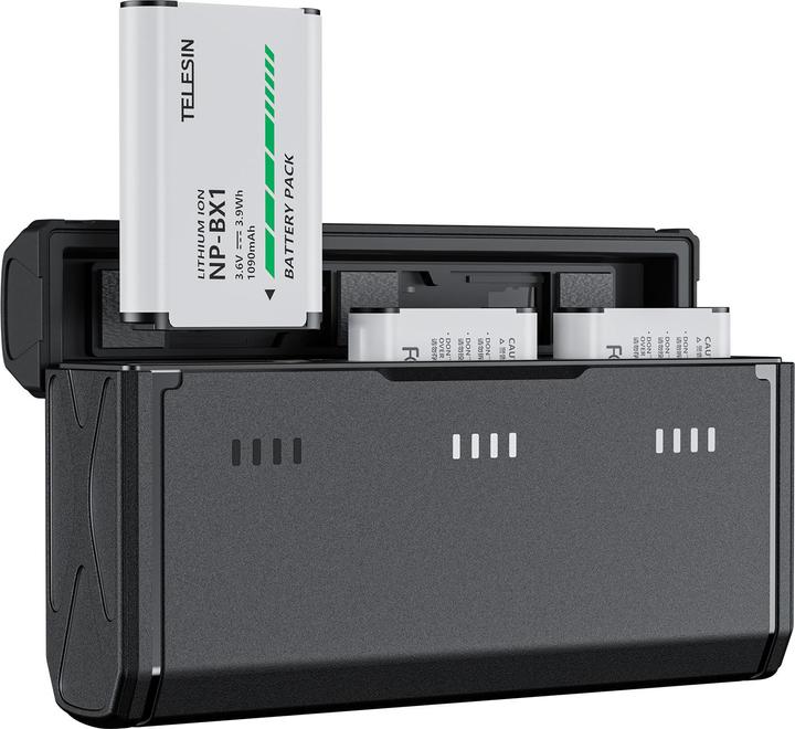 Actual product image Telesin multifunctional pocket charger for NP-BX1 Camera Battery
