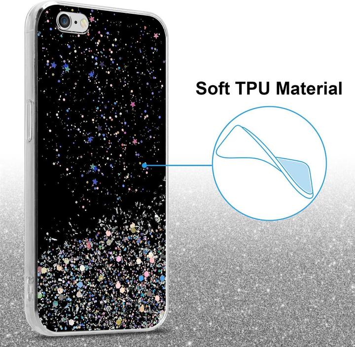 Actual product image Cadorabo TPU cover sparkling glitter (Apple iPhone 6)