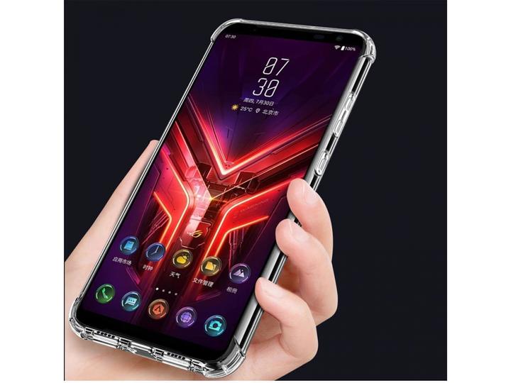 Actual product image Screenguard Asus ROG Phone 3 Cover Crystal Soft Airbag Bumper (Asus ROG Phone)
