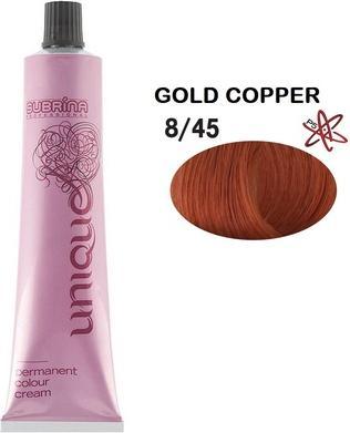 Subrina Professionelles einzigartiges permanentes Haarfärbemittel 845 Gold Kupfer - 100 ml (845 Gold Kupfer)