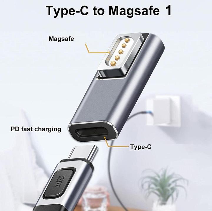Actual product image PowerGuard USB-C to MagSafe 1 Adapter (USB Type C)