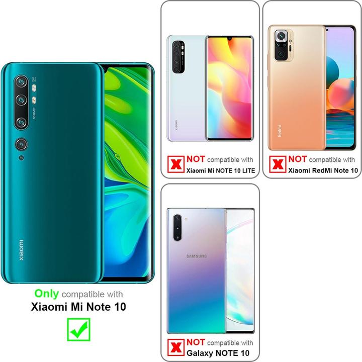 Productafbeelding Cadorabo Boek Onzichtbare Magneethoes (Xiaomi Mi Note 10)
