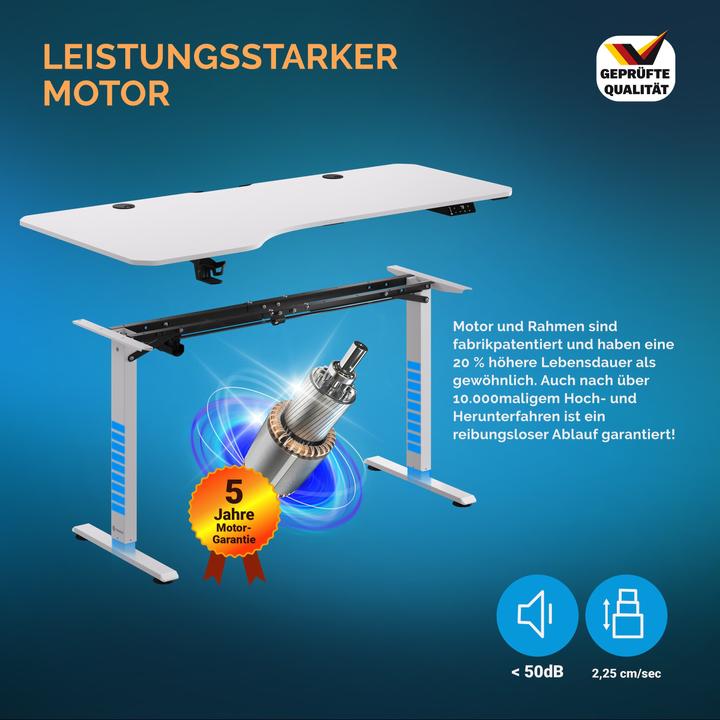 Produktbild Casaria Höhenverstellbarer Schreibtisch