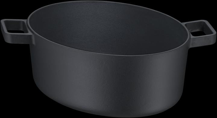Image du produit WMF Flavour Cocotte ovale, 33 x 26 cm, Black (33 cm, Cocotte + faitout, Fonte)