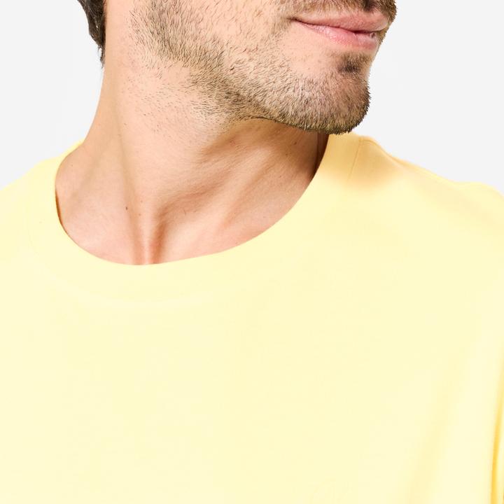 Produktbild Domyos T-Shirt Herren atmungsaktiv - pastellgelb (S)