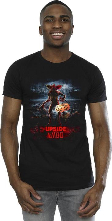Immagine prodotto Netflix Stranger Things Pumpkin Upside Down Maglietta Uomo (4XL)