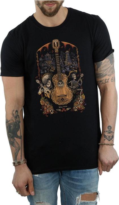 Actual product image Disney Mens Coco Guitar Poster T-Shirt (XL)
