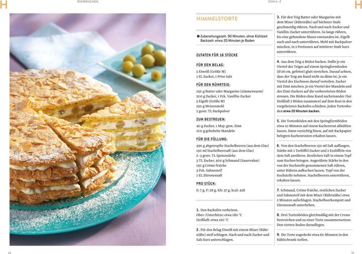 Actual product image Dr. Oetker Rührkuchen von A - Z (German, Dr. Oetker, 2018)