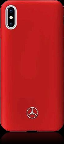 Actual product image Mercedes MEHCPXSILRE iPhone X/ Xs hard case czerwony/red (Apple iPhone X)