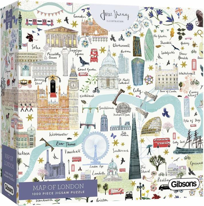 Image du produit Gibsons Puzzle Map of London 1000 pièces (1000 pièces)