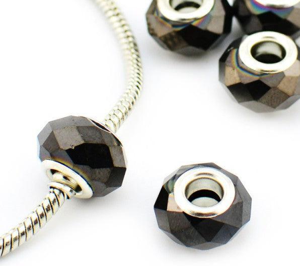 Immagine prodotto Hermex Perlina placcata argento 925 - Nero argenteo (Plexiglas, Argento 925)