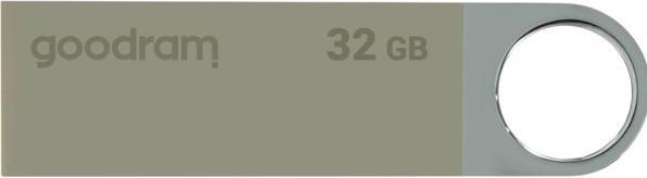 Actual product image Goodram 32GB USB 2.0 - 32 GB - USB Type-A - 2.0 - 20 MB/s - Rotating ring - Black - Silver (32 GB, USB 2.0)