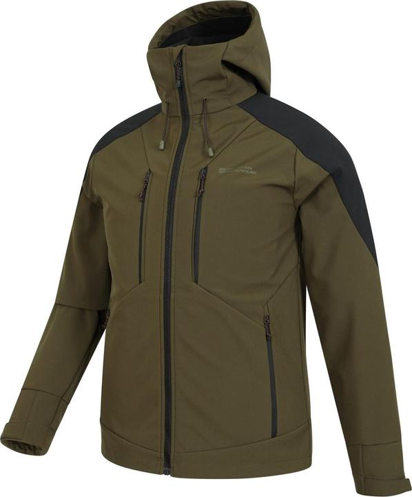 Actual product image Mountain Warehouse Mens Radius Recycled Soft Shell Jacket (XS)