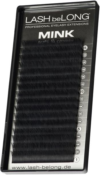 LASH be LONG LASH beLONG MINK LASHES C-Curl schwarz/glossig (Künstliche Wimpern)