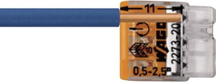 Produktbild Wago COMPACT Steckklemme, 8 x 0.5 - 2.5mm², grau, VPE 50 Stk.