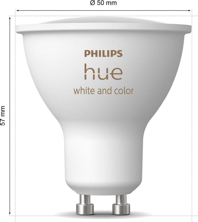 Produktbild Philips Hue White & Color Ambiance (GU10, 4.20 W, 400 lm, 3 x, E)