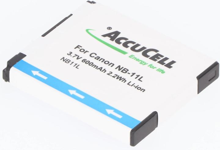 Actual product image AccuCell Battery suitable for Canon NB-11L, NB-11LH Battery, Ixus 125 HS, 240, PowerShot A2300 (Rechargeable battery)