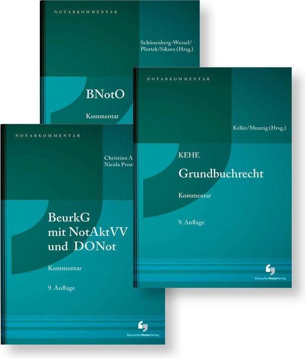 Actual product image GBO-BeurkG-BNotO-Kommentarpaket (German, Markus Sikora, Christian Crossbow, Ulf Schönenberg-Wessel, Pierre Plottek, Nicola Preuss, Ulrich Keller, Jörg Munzig, 2024)