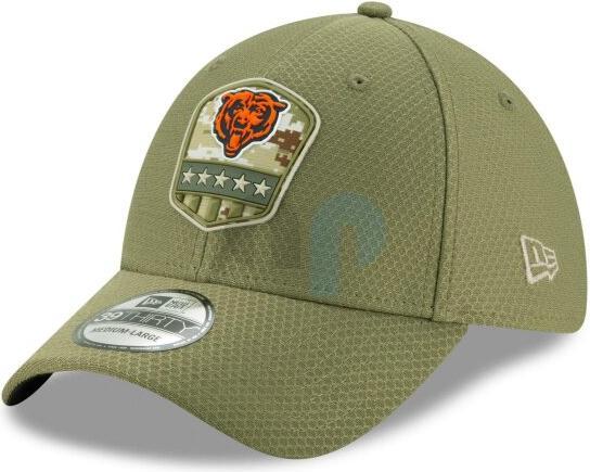 Immagine prodotto New Era NFL - Chicago Bears - On Field 2019 Salute to Service Olivae 39Thirty Cap Oliva LXL (59, 60, 62)