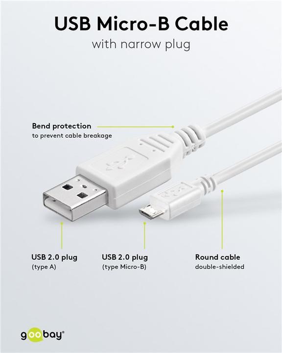 Produktbild Goobay USB 2.0 Hi-Speed (0.60 m, USB 2.0)