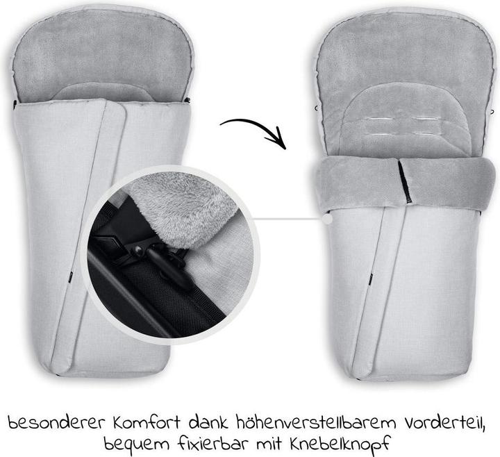 Produktbild Hauck Pushchair Footmuff Winter Grey