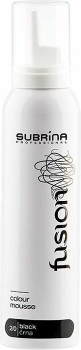 Actual product image Subrina Professional Fusion Hair Colour Leave-In Mousse 20 Black - 125 Ml (125 ml, Foaming agent)