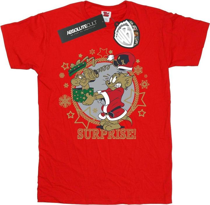 Immagine prodotto Tom & Jerry Christmas Surprise Maglietta Ragazze (140, 146)