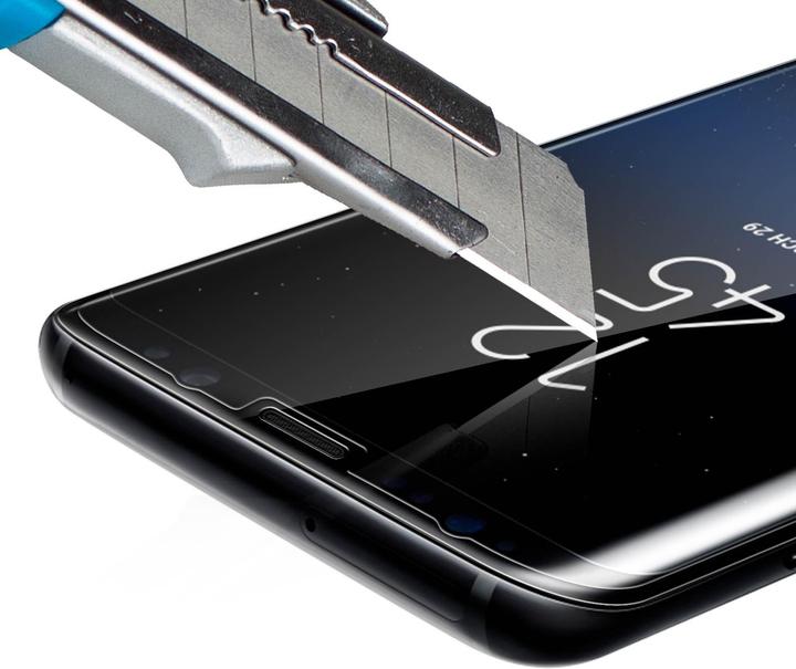 Actual product image Avizar Crystal clear film, glass screen protector (1 Piece, Samsung Galaxy S8+)