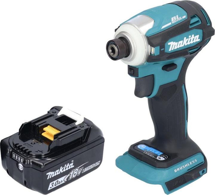 Actual product image Makita DTD 172 F1 cordless impact wrench 18 V 180 Nm 1/4" brushless + 1x rechargeable battery 3.0 Ah - (Rechargeable battery operated)